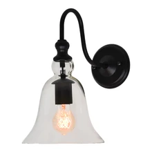 Vintage E27 vidrio claro campana luz para pared con lámpara accesorio Edison incandescente Lustres lámpara de hogar en los apliques de pared para el hogar