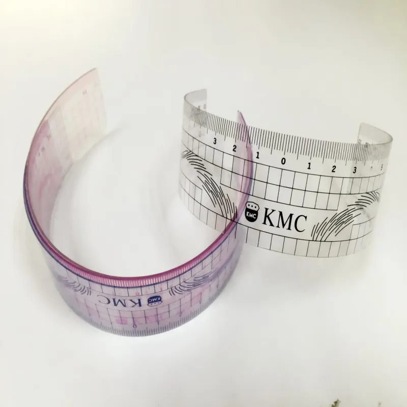 

Wholesale 100pcs KMC Eyebrow Rulers Tool Measures Microblading Permanent Make Up Eyebrow Tattoo Position Ruler