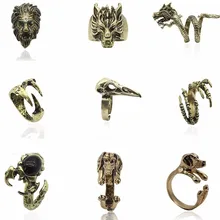 

Gothic Cool Bird Skull Ring Punk Cool Bird Crow Head Skeleton Rings For Women Fashion Men Jewelry bijoux 2016 Free Shipping