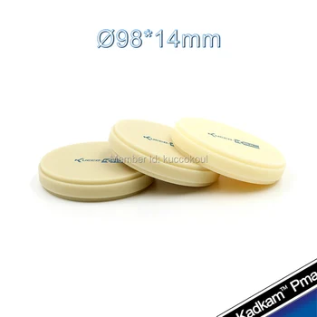 

OD98*14 Dental PMMA blank crown and bridges restorations A1/A2/A3 color for dental lab VHF and open CAD/CAM system 9 pcs/lot