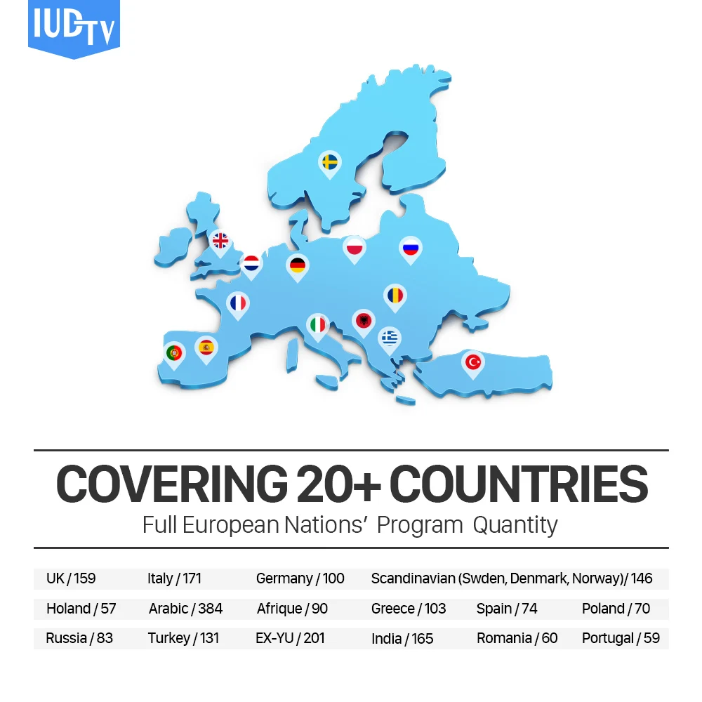 X96 MINI Smart Android 7.1 TV Box Spain IPTV Subscription IUDTV Code Sweden Italy Netherlands Germany Spain Channels IPTV Box  