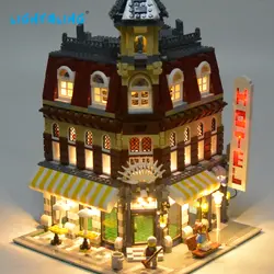 Осветляющий светодиодный набор для известного бренда 10182 Make & Create кафе на углу модель набор блоков игрушка