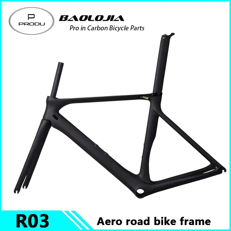 Clearance Free Shipping dengfu 2018 Bulk Clearance Japan Toray Full Carbon Road Bicycle Frame 700C Carbon aero racing road bike 49cm 1