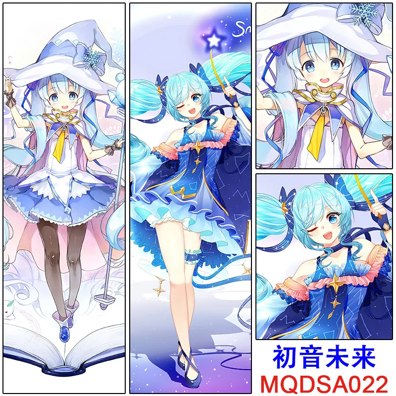 

Anime Hatsune Miku Decorative Pillow Case Quality Sexy Hugging Pillow Cover Case Pillowcase Double-Sided 3 Sizes Christmas Gift