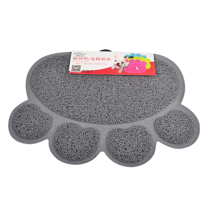 Kimpets-Cat-Feeding-Mat-Cute-Paw-Bone-Shape-Pad-Rubber-Feeding-Mat-Pad-Bed-Dish-Bowl