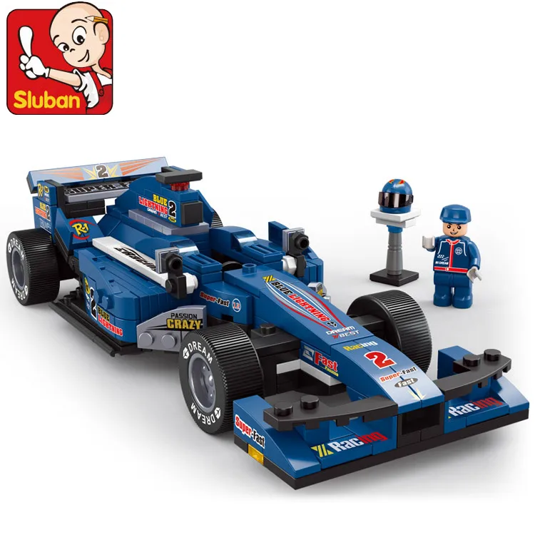 

SLUBAN 0353 formula car Building Block Set 3D Construction Brick Toys Educational Block DIY Kids Brick Toys Christmas Gift