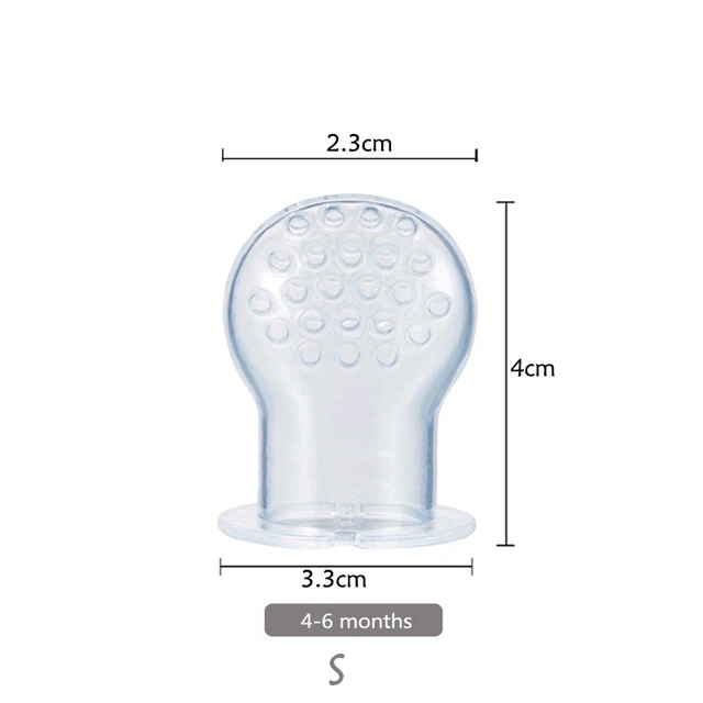 1 шт. соска для фруктов и овощей с фильтром 3 размера SML, мягкая силиконовая безопасная пищевая соска для младенцев, Детская пищевая Жевательная соска - Цвет: Strainer net--S