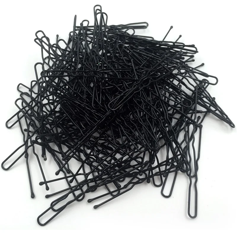 40PCS/set Pro Hair Clips 6cm Black Pins Curly Wavy Grips Hairstyle