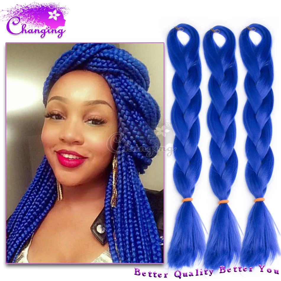 Popular Blue Braiding Hair-Buy Cheap Blue Braiding Hair