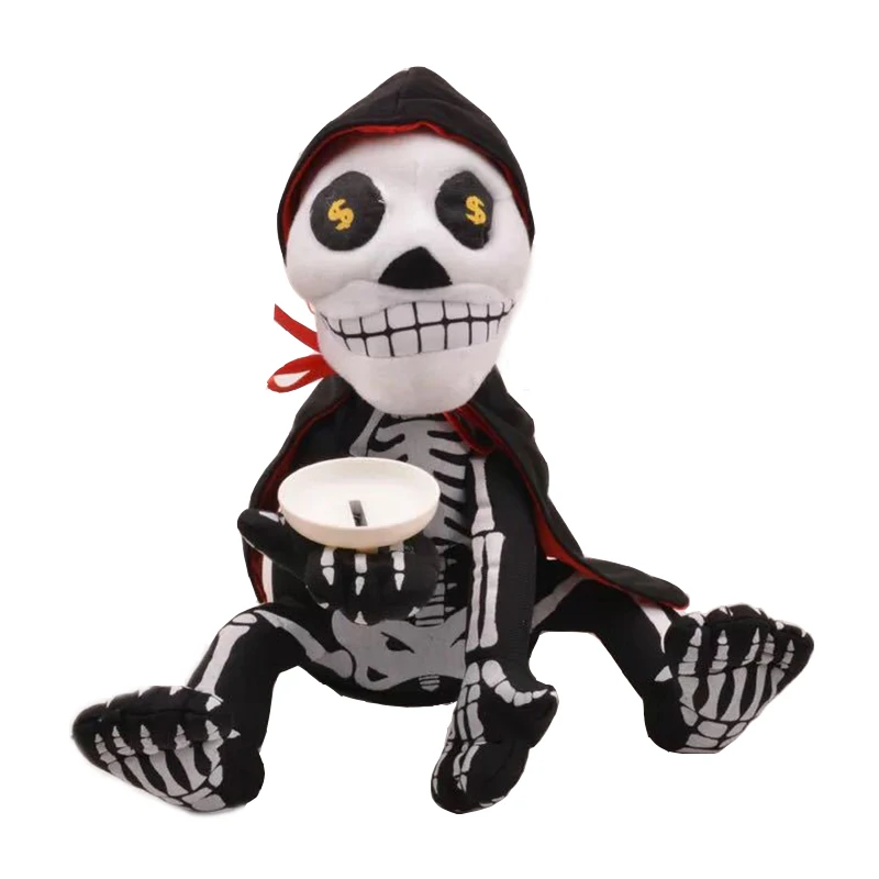halloween skeleton piggy bank coin box money saving funny plush antistress novelty gag toy music - Online Halloween Music halloween skeleton piggy bank coin box money saving funny plush antistress novelty gag toy music - Online Halloween Music