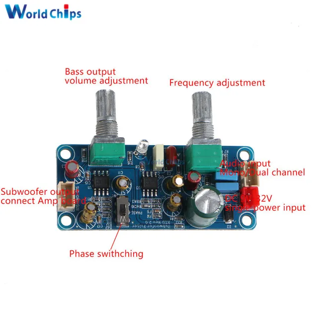 Filtro Passa Basso Per Subwoofer XIAOJUN - Alimentazione 9-32V - Foto 13