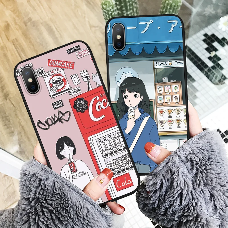 

3D Emboss Girl Cats Case For Samsung Galaxy Note 4 8 9 A3 A5 A7 A30 A50 A40 A70 M30 M20 M10 A6 A8 S8 S9 S10 Plus S10e S7 Fundas