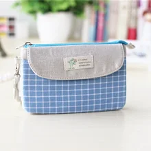 Хлопковая клетчатая женская сумка-Органайзер для макияжа женские маленькие дорожные пакеты для косметики женские сумки, Bolsas женские сумки mujer для девочек