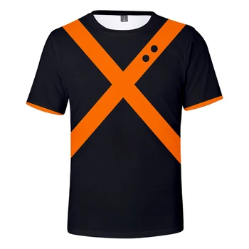 

My hero academia clothes cos summer hot Lovers short-sleeved casual T-shirt unisex Bottom Shirt couple parent-child role-playing