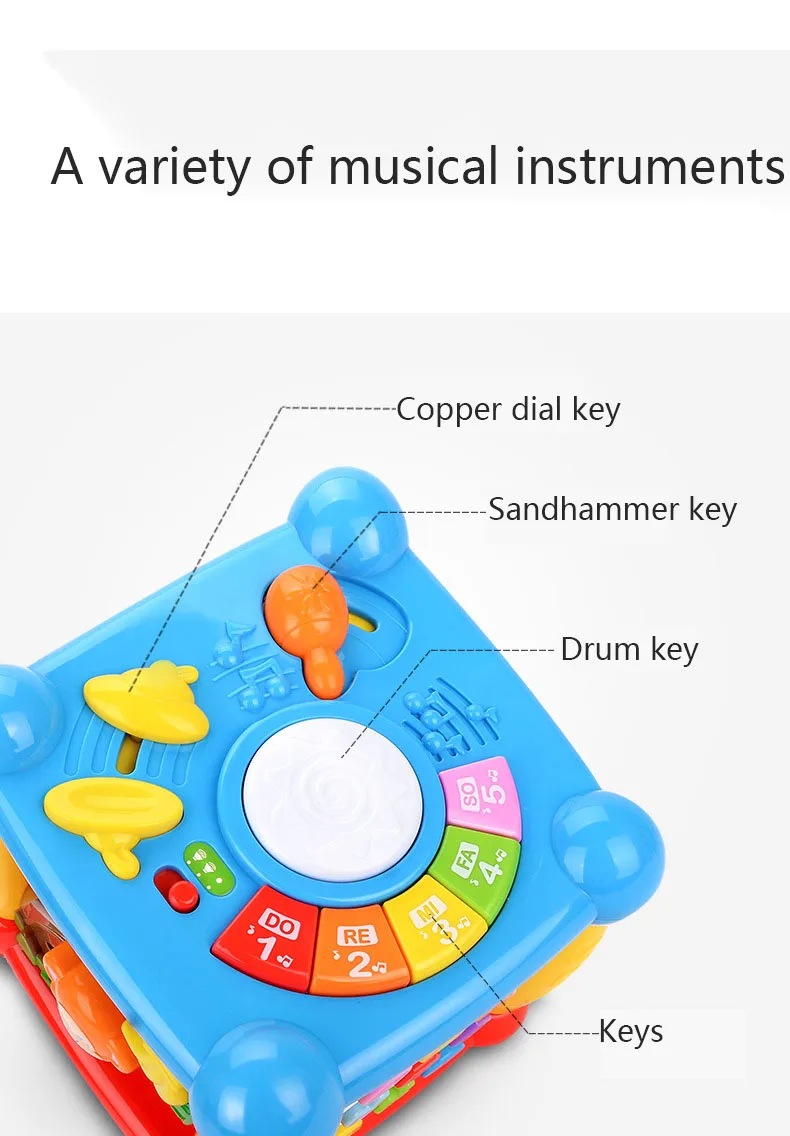 Электронные Игрушки для раннего детского образования многофункциональная шестиугольная аккордеон игрушка со звуком слог познания у детей