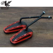 Professional modification accessorie motorcycle parts motorbike rearview mirror unviersal colorful decal red yellow sliver black