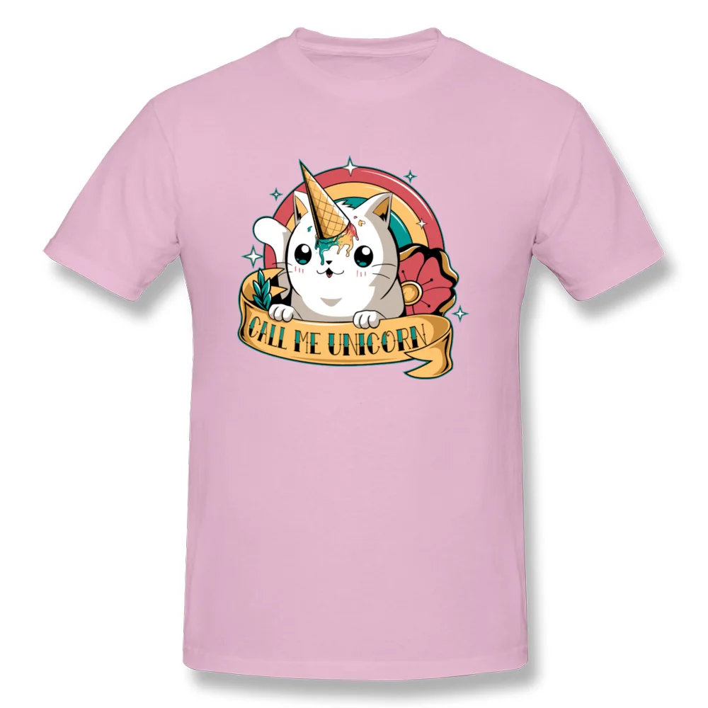 CALL-ME-UNICORN-0601 Camisa Labor Day All Cotton Round Collar Men T Shirt Casual Tshirts New Coming Short Sleeve Top T-shirts CALL-ME-UNICORN-0601 pink