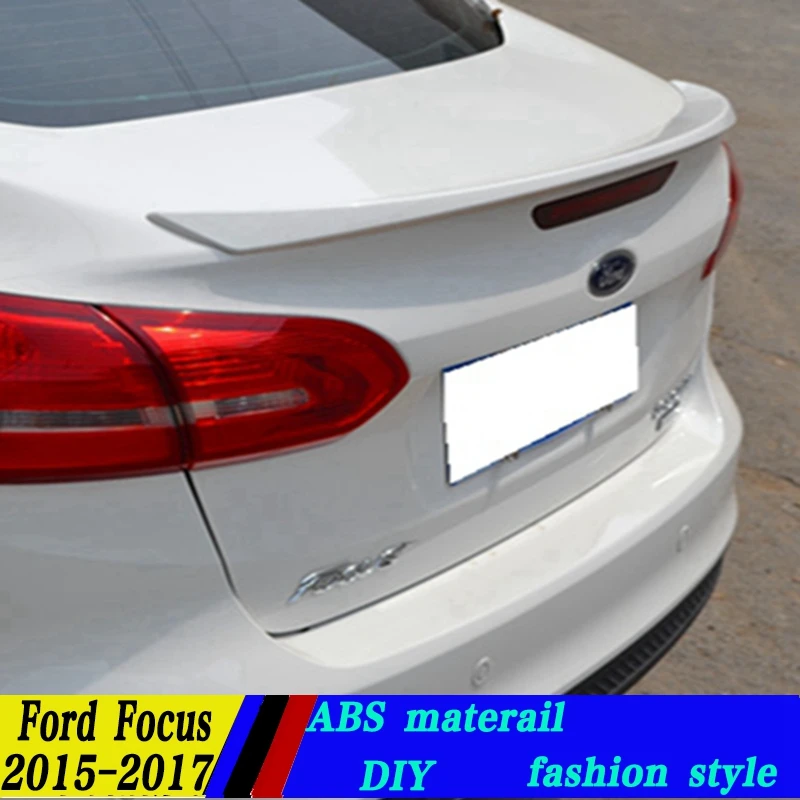 Используется для ford focus spoiler2015 2017 высокого качества ABS Материал заднее крыло