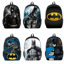 16-дюймовый Mochila сумки с Бэтменом для школы для мальчиков Бэтмен рюкзак крутые детские школьные сумки для подростков; детская одежда на каждый день рюкзак