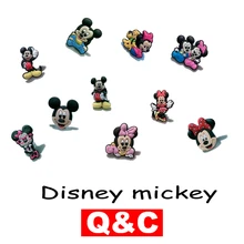 1 шт. Микки Минни ПВХ обувь Подвески Аксессуары для обуви обувь Пряжка для браслетов croc дети Gift2 аксессуары