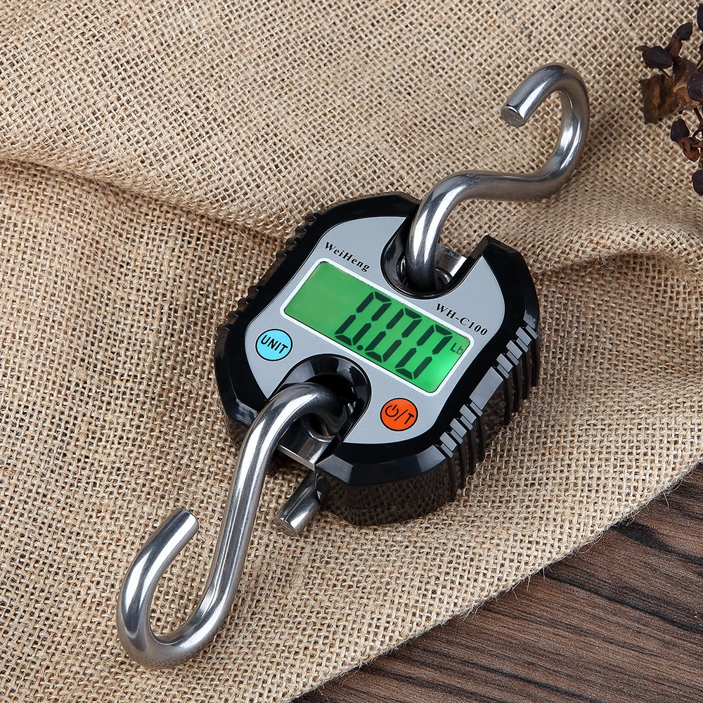 Mini Portable Electronic Scale Digital Scale Zero Tracking  Tare Function 150kg Double-range Digital Hanging Scale