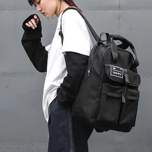 Водонепроницаемый мужской женский рюкзак для ноутбука большой емкости Рюкзаки студентов плиссированные повседневные школьные сумки