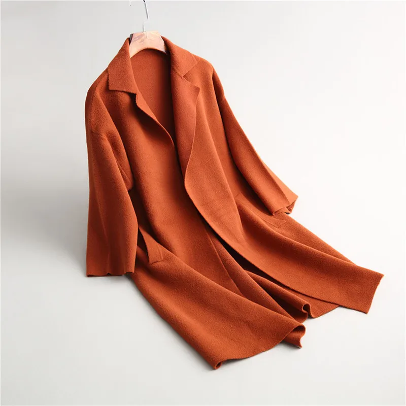P1741 Red rusty Cocon Automne Épais Tricot Green orange Laine type De Long army Veste Hiver Népalais Nouveau 2017 Femmes Sur Noir Le Manteau Chaleureusement FBngYqgT