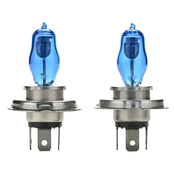 

H4 HEADLIGHT GLOBES CAR LIGHT BULBS 6000K 100/90W 12V XENON SUPER WHITE 1PAIR