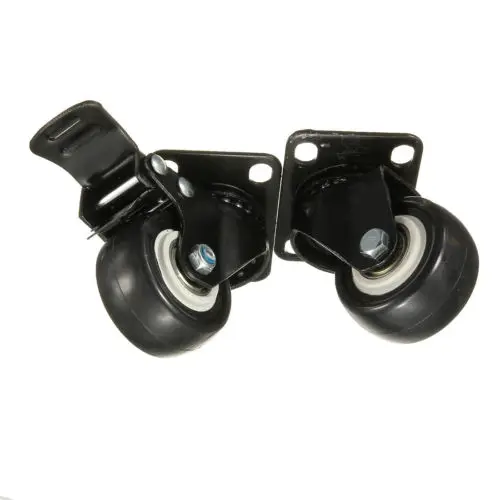 Useful 4 Pcs Heavy Duty 200kg 50mm Swivel Castor Wheels Trolley Furniture Caster Rubber