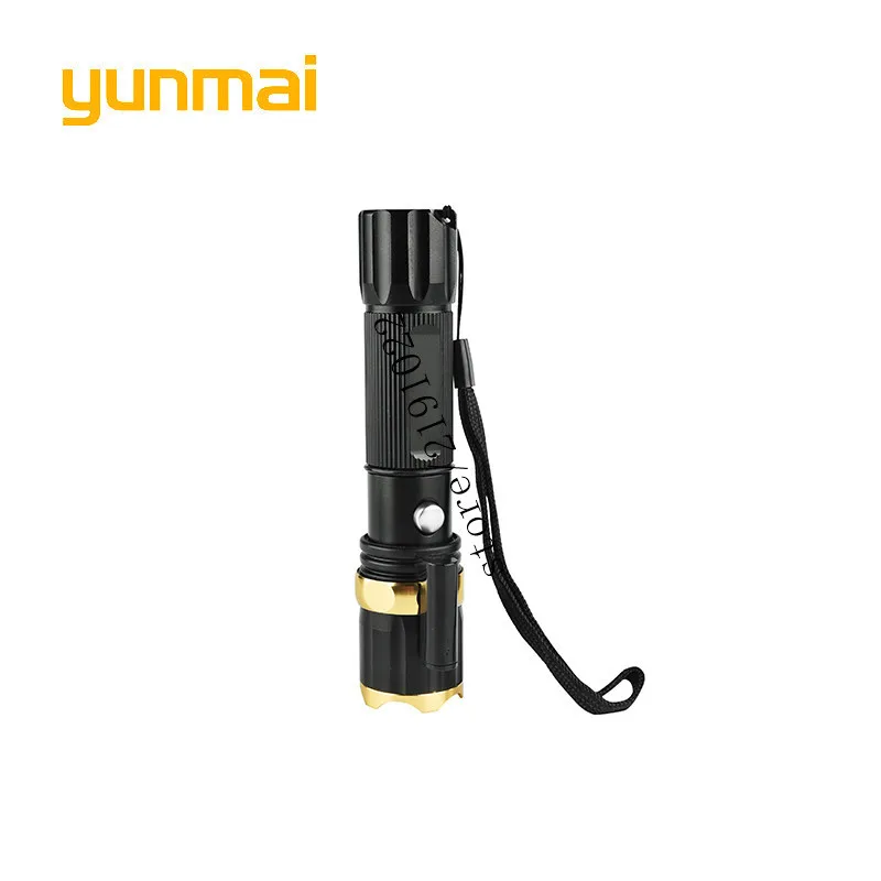 Powerful UV Red Laster+T6 LED 3 Modes Hunting Flashlight 4000 Lumen Zoom Tactical Flash Light Torch for 18650 / AAA Battery