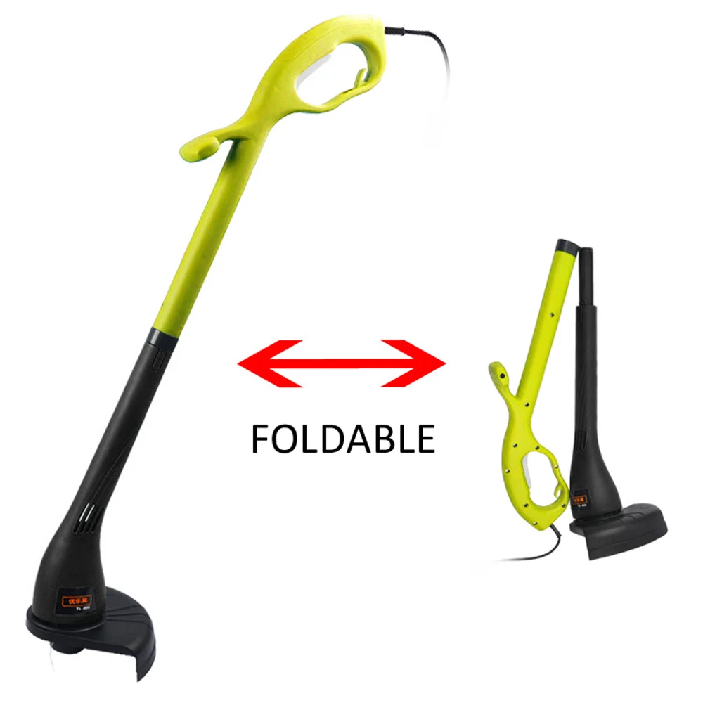 Household Portable 400W Folding Electric Lawn Mower 12500r/min Garden Home Trimming Weeder Machine for Gardening Green Household Portable 400W Folding Electric Lawn Mower 12500r/min Garden Home Trimming Weeder Machine for Gardening Green