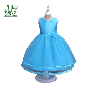 

Teenage Princess girls rose red gold dress o-neck sleeveless Flowers kids party wedding dresses for girls 4 6 8 10 12 14 years 1