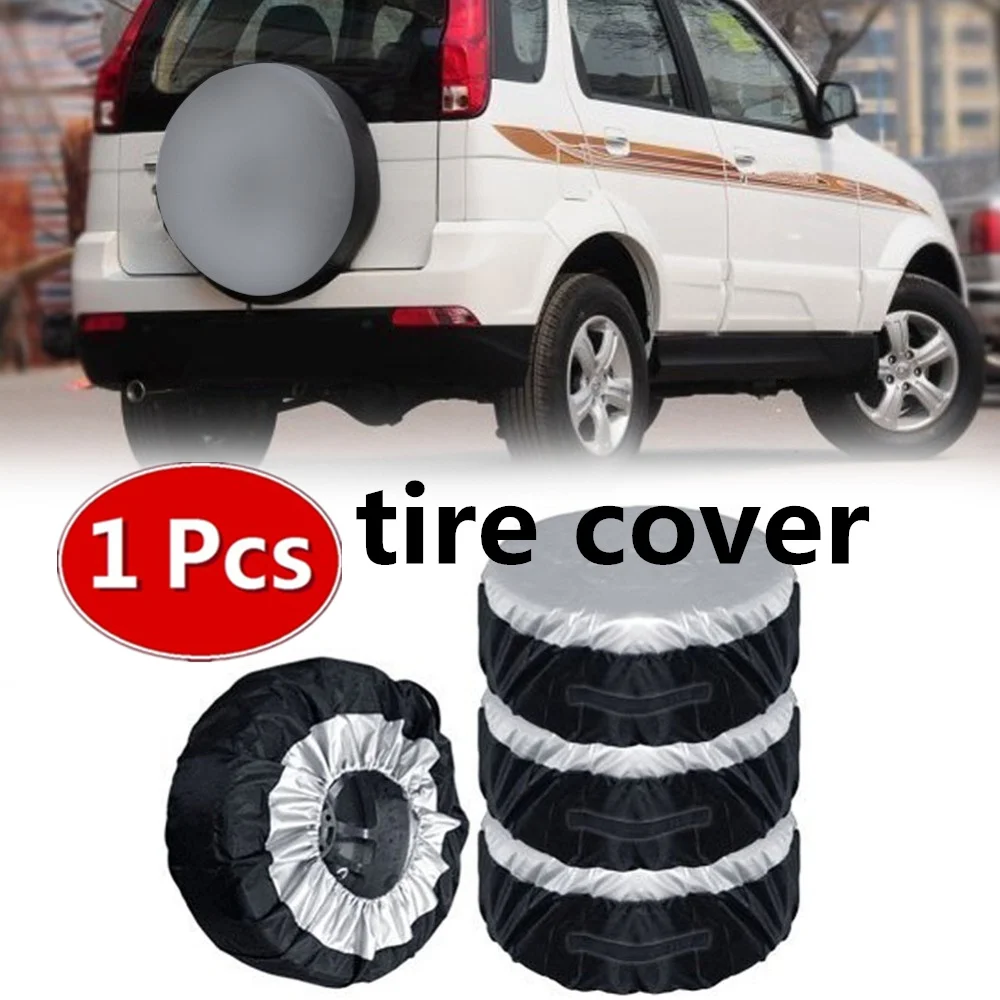 

2019 Tire Cover Case Car Spare Tire Cover Storage Bags 1PCS Carry Tote Polyester Tire For Cars Wheel Protection Covers 4 Season