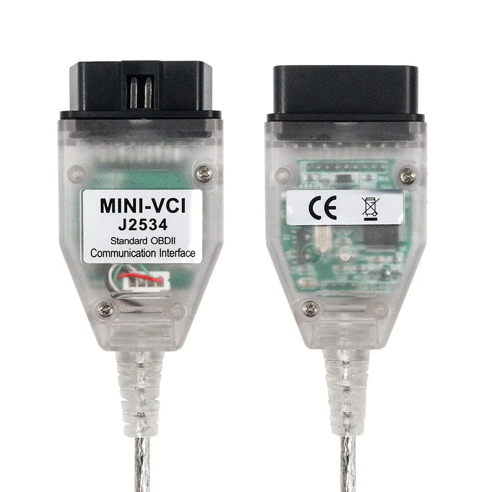 FTDI FR232RL Mini-VCI J2534 OBD2 Диагностический интерфейс Mini VCI 13.00.022 для Toyota techscray автомобильный диагностический сканер кабель