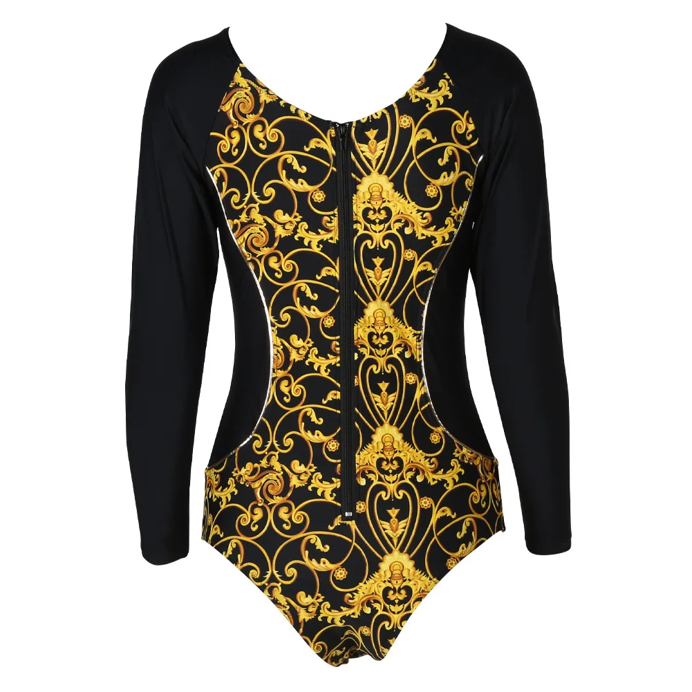 swimsuit women one piece swimsuit long sleeve swimwear women sexy