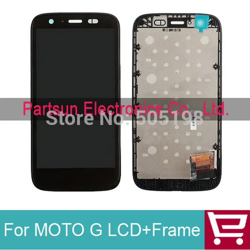 

For Motorola MOTO G XT1032 XT1033 LCD Screen Display + Touch Screen Digitizer with Frame Assembly Black Free Shipping