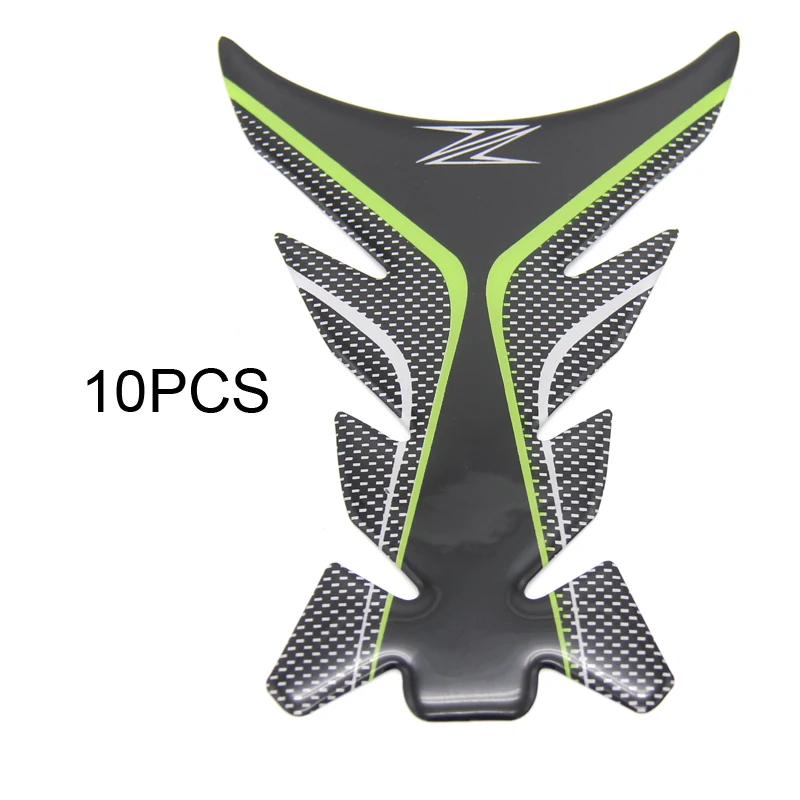 

10pcs Motorcycle 3D Tank Pad Protective Decal Sticker For Kawasaki Z800 Z900 Z1000 Z650 Z750