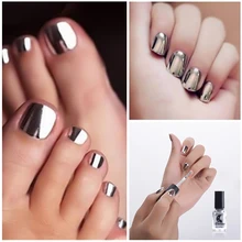 Esmalte de unhas para meninas, esmalte prateado, transparente, roxo, ouro rosa, cor de 6ml, esmalte de unha de longa duração, fofo ferramenta de decoração