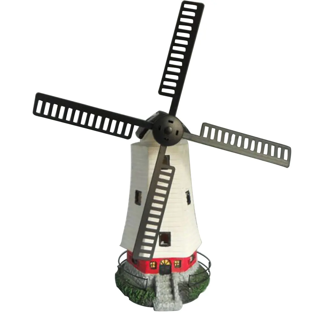 

Decoration Waterproof Windmill Outdoor Led Solar Lights Desk Garden Ornament Gifts Home Energy Saving Rotate Fan Office Night
