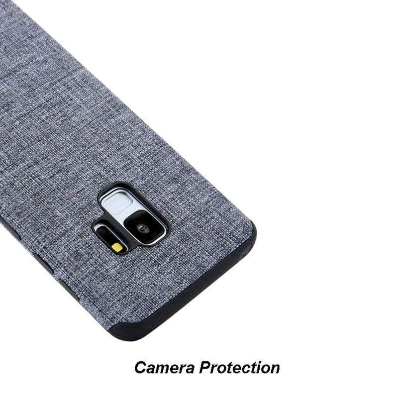 BBSW For Galaxy S9 Plus Cover Linen Cloth+Soft Silicone TPU Shockproof Phone Back Case For SAMSUNG S9 S9+ Protective Shell Capa (3)