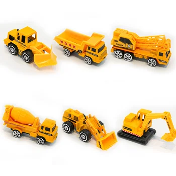 

Mini Alloy Engineering Car Model Tractor Toy 6Pcs/Set Diecast Vehicle Dump Truck Model Classic Toy Vehicles Mini Gift For Boys