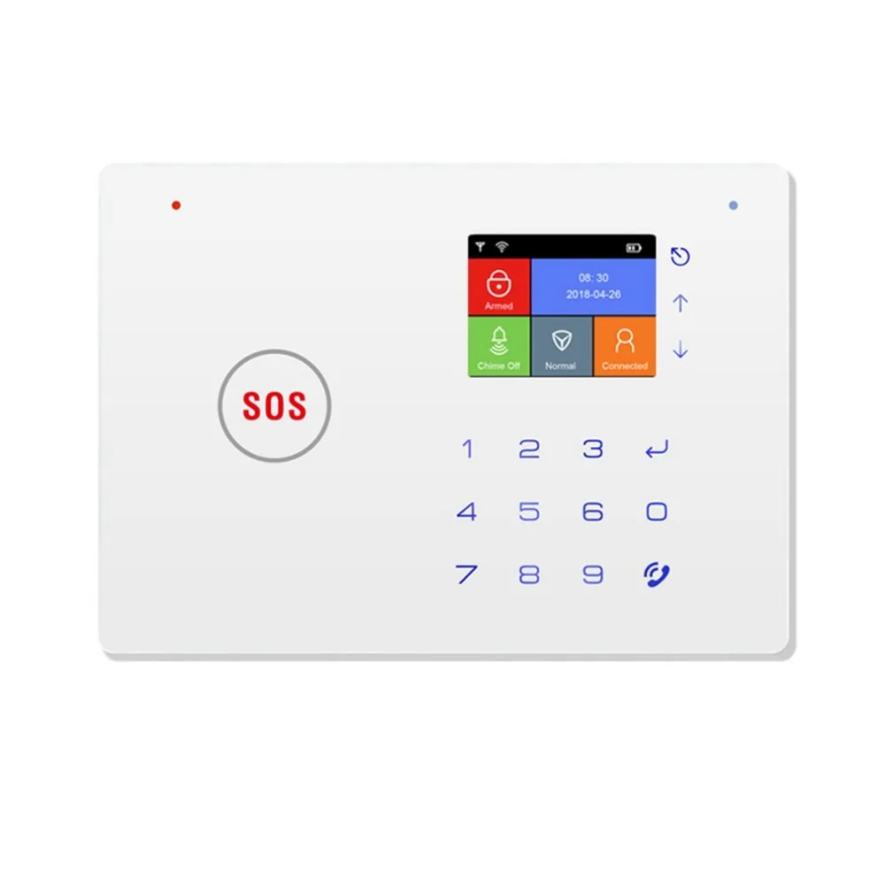 

2.4 Inch TFT Screen WIFI GSM Security Alarm System Motion Detector APP Control Wireless Smart Home Burglar Alarm