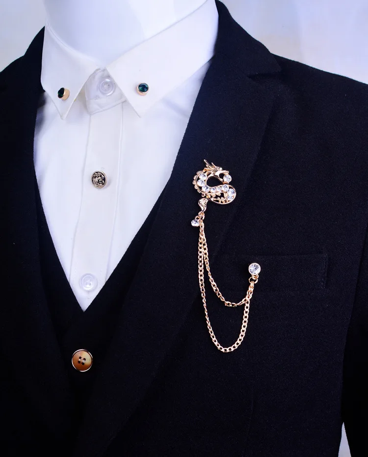 Camisa Cuello Pin Broche Corbata Pin Joyería Accesorio para hombres y mujeres
