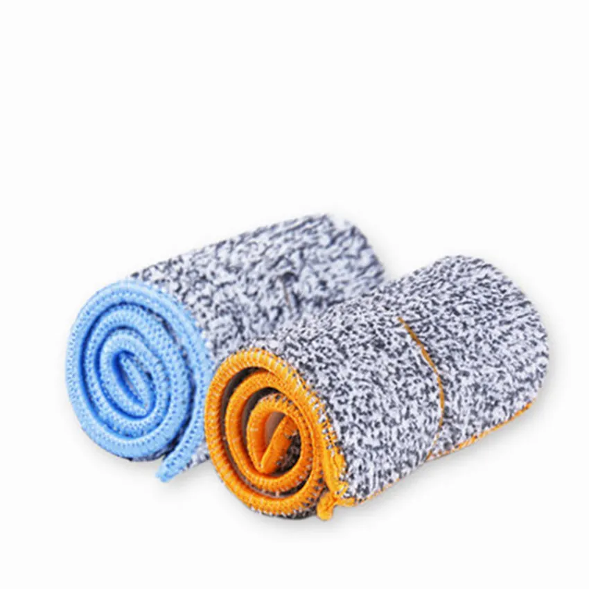 4 шт. Двусторонняя не Ручная стирка Mop ткань для дома Mop аксессуары пыли Push-Mop ткань домашнего оранжевый и синий чистящие средства