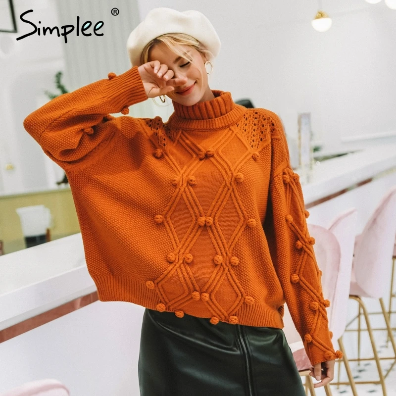 Simplee الياقة المدورة سترة النساء البلوز الجوف خارج محبوك البلوزات 2018 الخريف الشتاء الأزياء طويلة الأكمام عارضة صداري