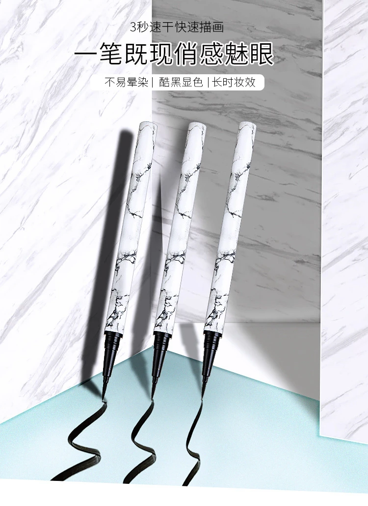 Professional Black Liquid Eyeliner Waterproof Long-lasting Make Up Women Comestic Eye Liner Pencil Makeup Crayon Eyes Marker Pen (3)