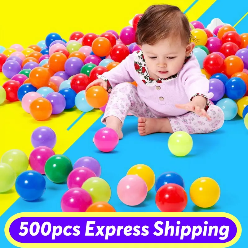 Colorful Soft Plastic Ocean Ball 55mm 70MM Safty Secure Baby Kid Pit Toys Swim