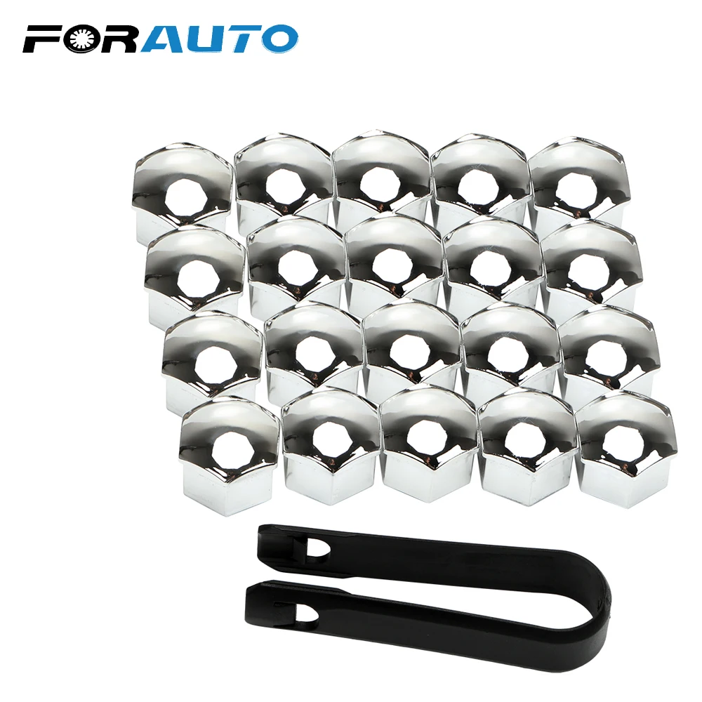 font b Exterior b font Decoration Bolt Rims Protection 17mm Auto Hub Screw Cover 20Pcs