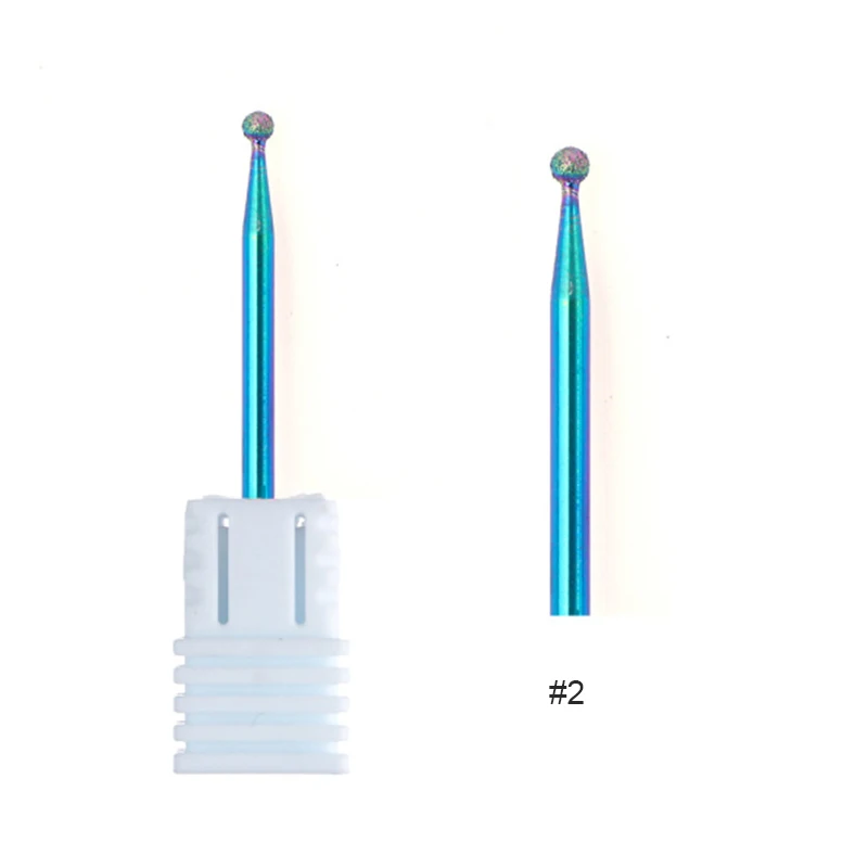 Красочные сверла для ногтей для электрической машины шлифование формирование пилок для ногтей Педикюр Замена шлифовальный блок инструмент для дизайна ногтей - Цвет: 2