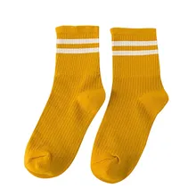 Страуса 1 пара унисекс в полоску женские носки дышащий хлопок скейтборд носок 6 цветов женские и мужские удобные носки C0540